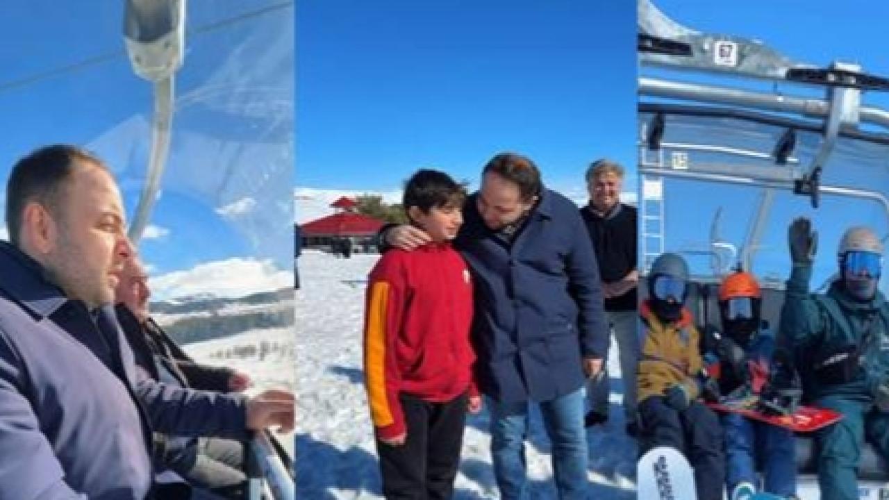 Vekil Koç'tan kayakseverlere çağrı: "Dünyanın en iyi kristal karı burada"