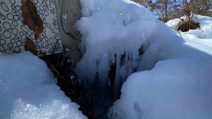 Ağrı’da dondurucu soğuklar etkisini sürdürüyor
