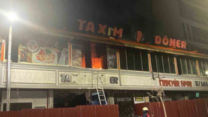 Van’da dönerci dükkanında korkutan yangın