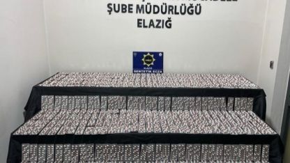 Elazığ’da bir şahsın çantasında yapılan aramada, 6 bin adet sentetik hap ele geçirildi