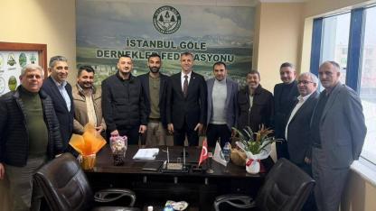 İstanbul Göle Dernekler Federasyonu’na Tebrik Ziyareti