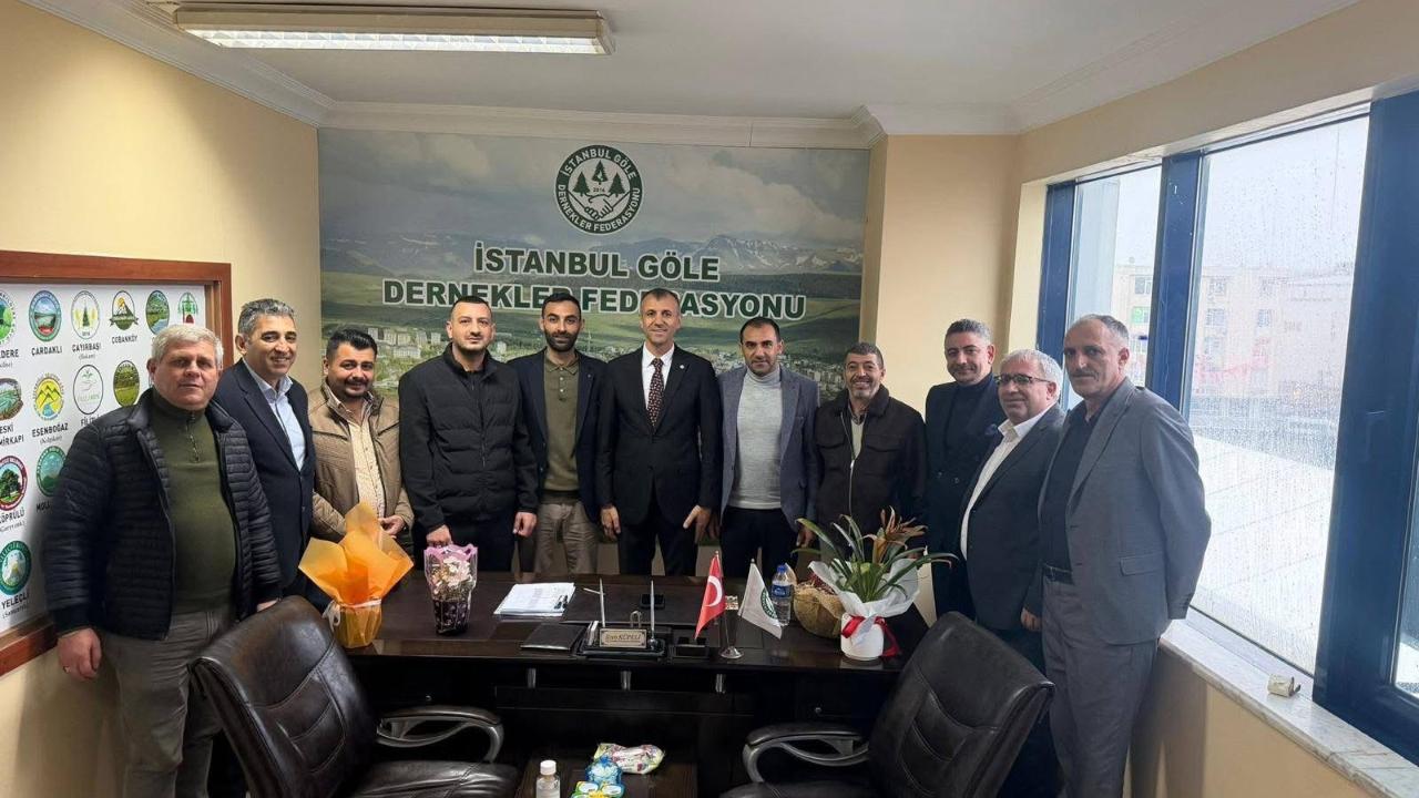 İstanbul Göle Dernekler Federasyonu’na Tebrik Ziyareti