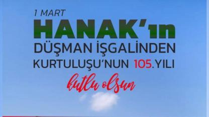 Vekil İncesu’dan Hanak’ın Kurtuluşuna Anlamlı Mesaj