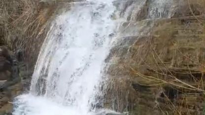 Elazığ’da yağışlar sonrası şelaleler coştu