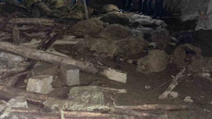 Van’da ahır çöktü: 56 küçükbaş hayvan telef oldu