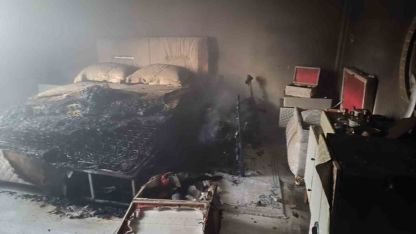 Van’da ev yangını