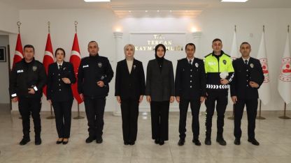 Tercan’da Polis Haftası etkinlikleri kapsamında ziyaretler gerçekleştirildi