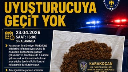 Karakoçan’da uyuşturucuyla mücadele: 1 gözaltı