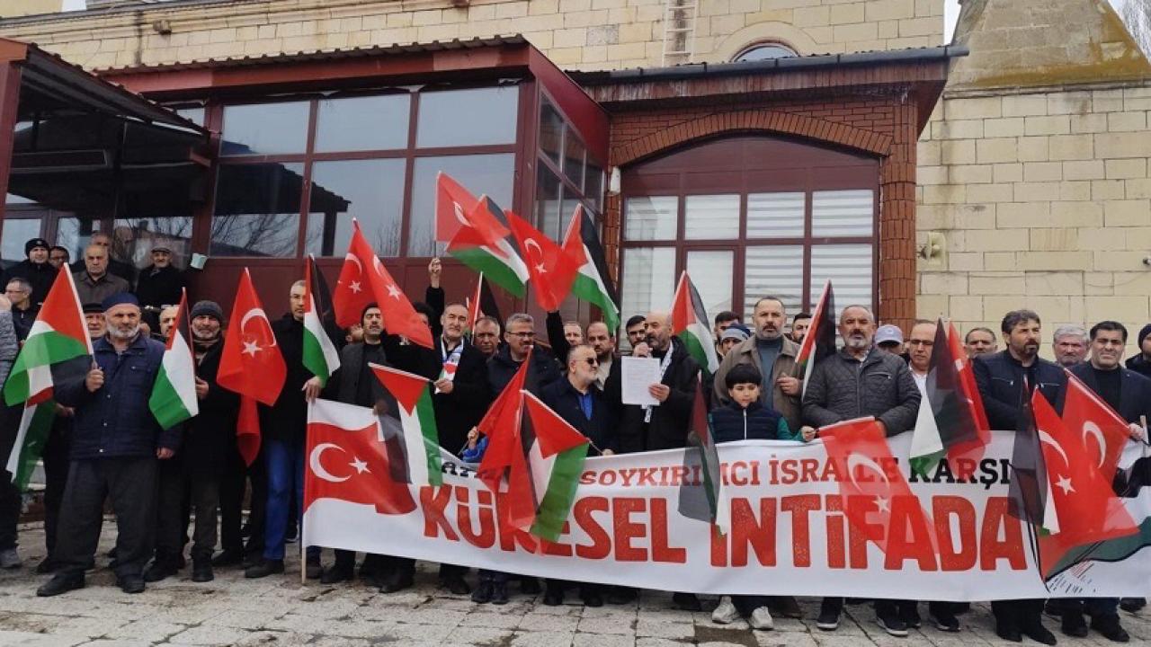 Ardahan’dan İsrail’e “Had bildiren” protesto