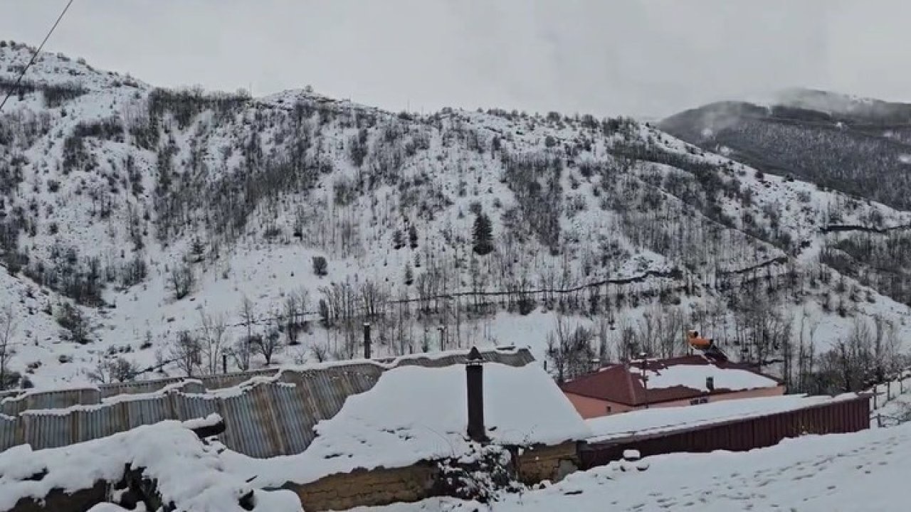 Bahar yerini kışa bıraktı: Erzincan Refahiye’de kar yağışı etkili oldu