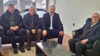 Başkan Aydın, İhsan Koç’un hayır duasını aldı