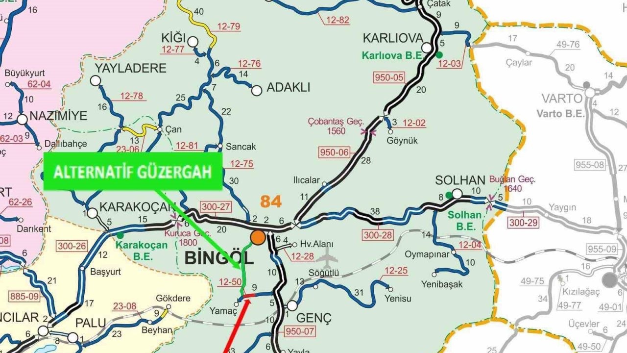 Bingöl’de heyelan tehlikesi