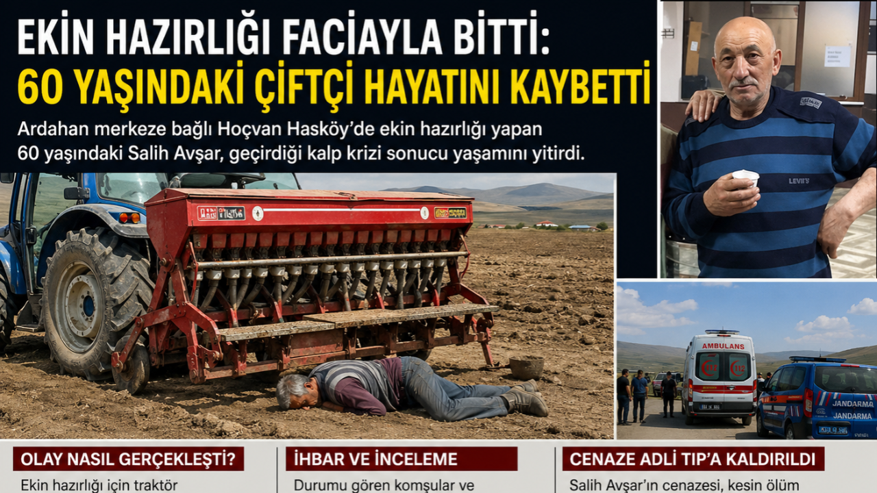 Ekin Hazırlığı Faciayla Bitti: 60 Yaşındaki Çiftçi Hayatını Kaybetti