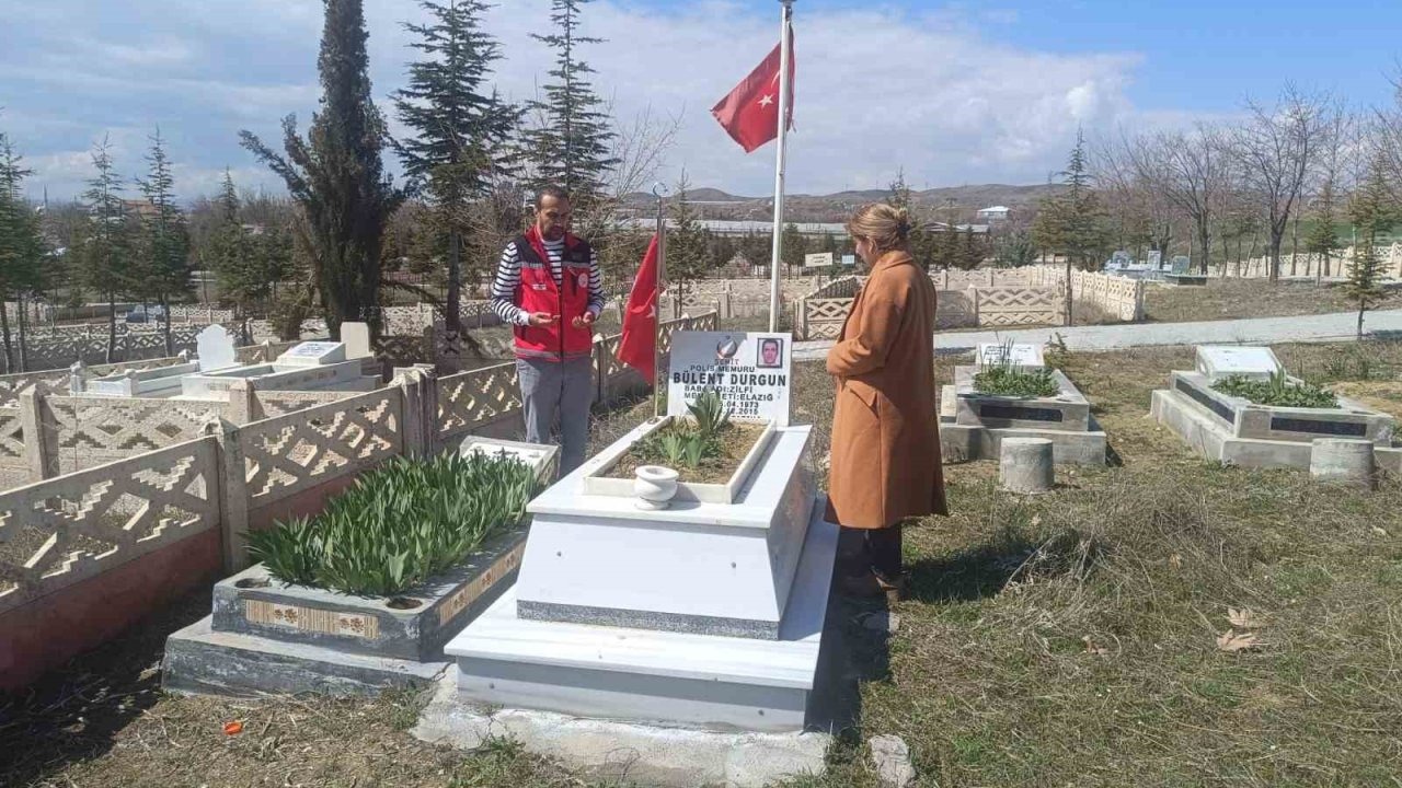 Elazığ’da şehit kabirleri ziyaret edildi