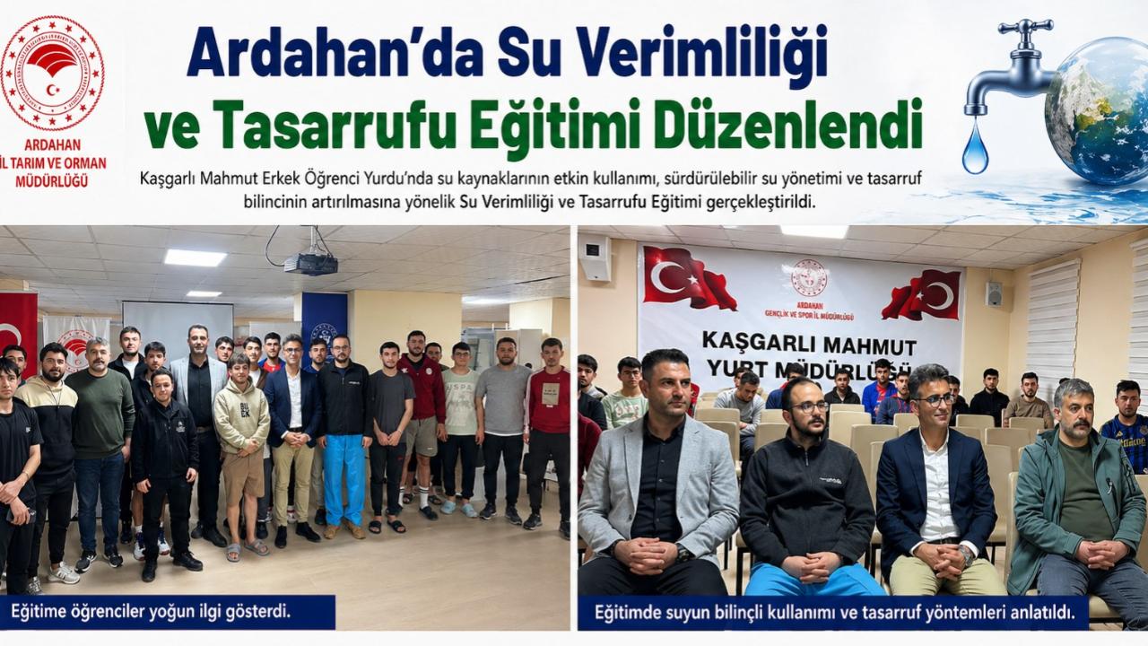 Gençlere sürdürülebilir su kullanımı anlatıldı