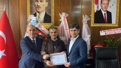 Karatay’dan, köy temsilcilere takdir belgesi