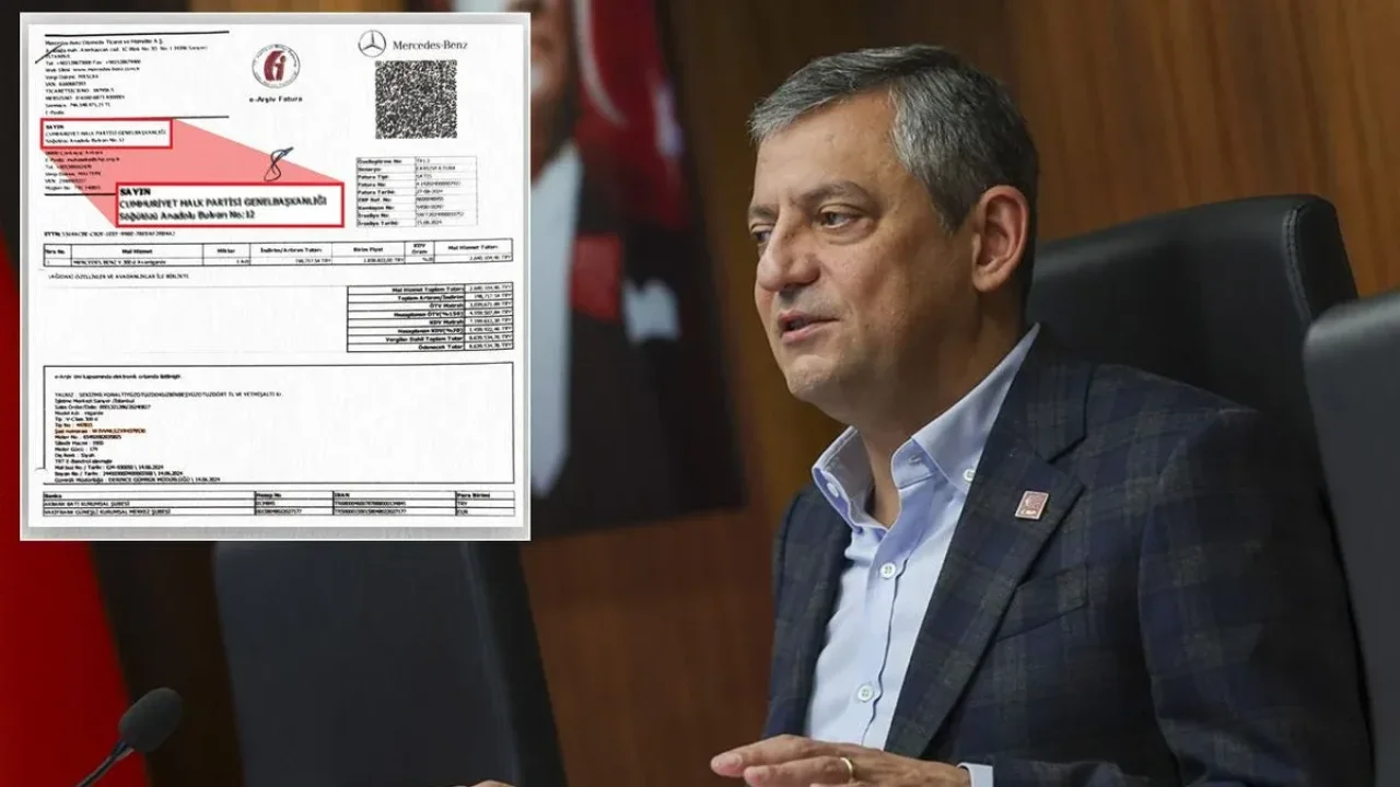 Özgür Özel'in makam aracına ödenen paranın dekontunu paylaştılar