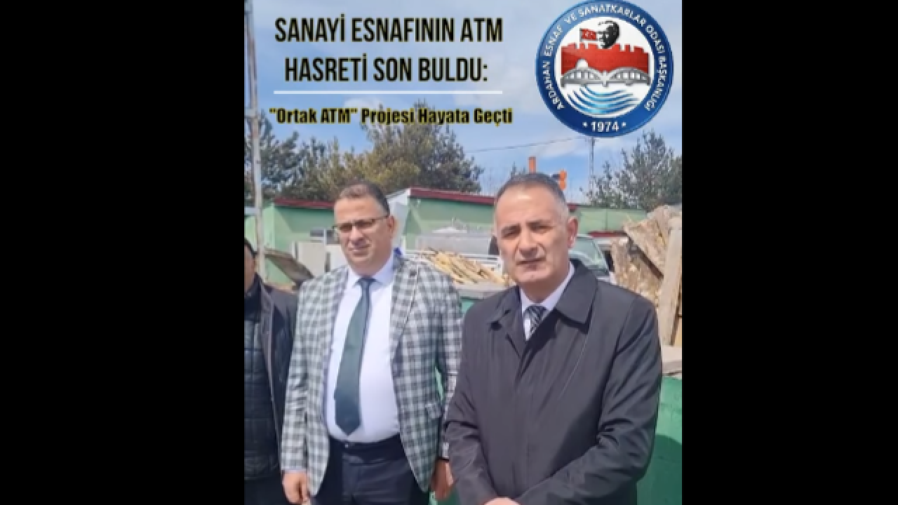 Sanayi esnafının ATM hasreti son buldu!