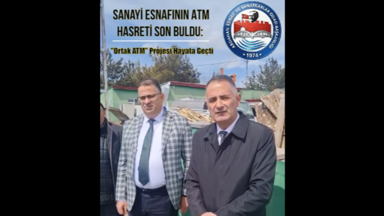 Sanayi esnafının ATM hasreti son buldu!