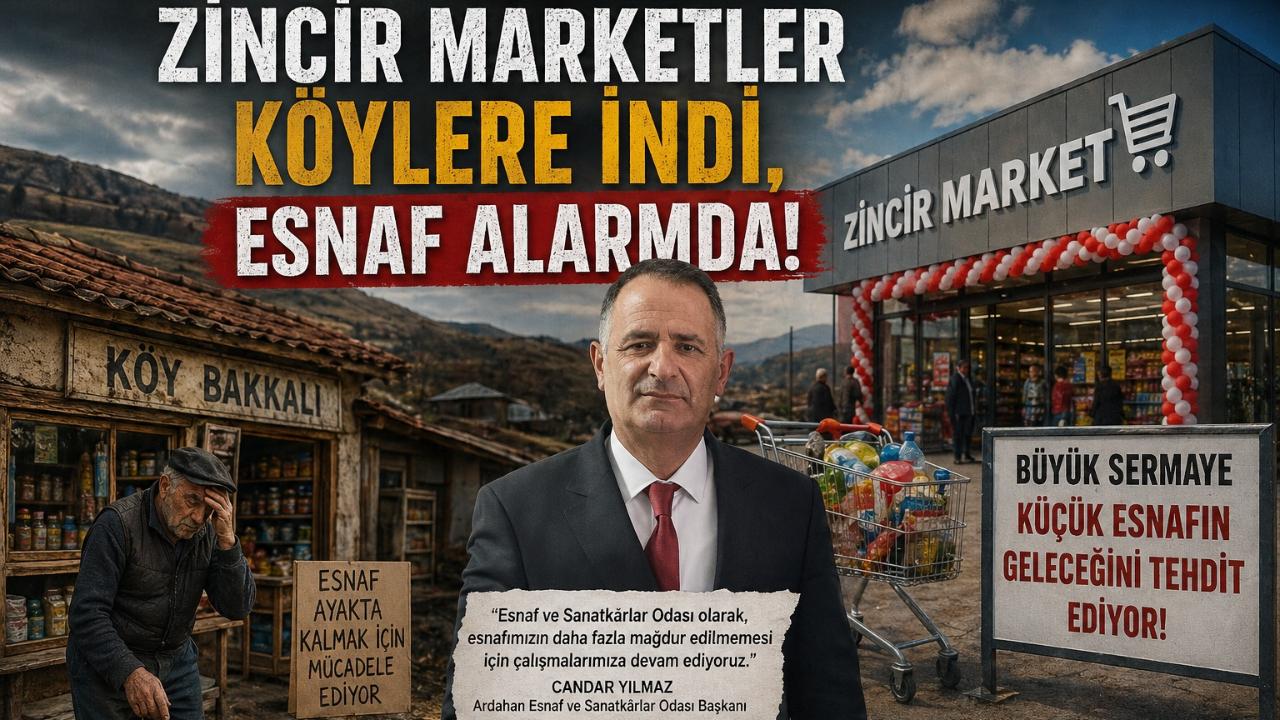 Zincir marketler köylere indi, esnaf zor durumda