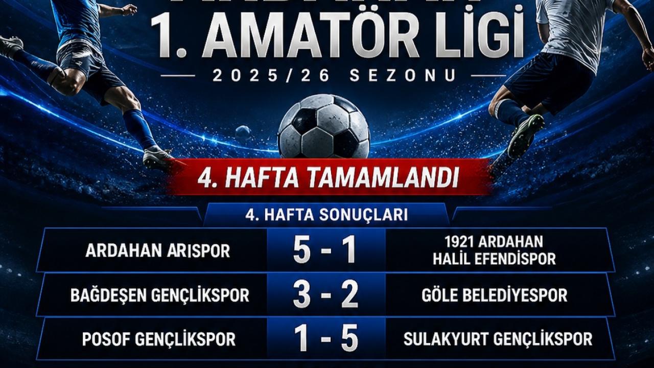 Ardahan Amatör Lig’de heyecan zirvede