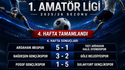 Ardahan Amatör Lig’de heyecan zirvede