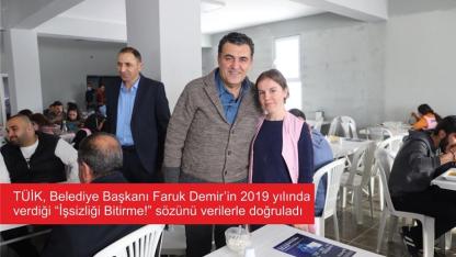 Başkan Demir’in “Ardahan’da işsizliği Bitireceğim” sözü verilerle tescillendi!