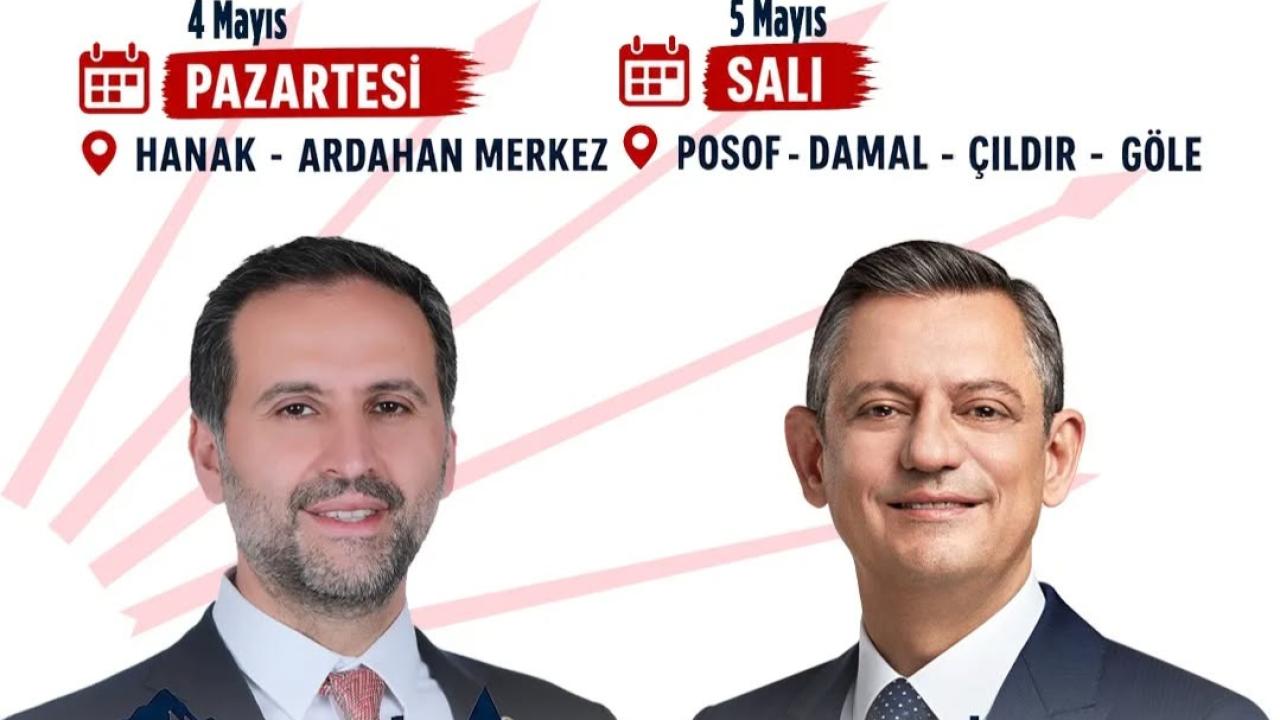 CHP’nin Ardahan’da iktidar yürüyüşü başlıyor!