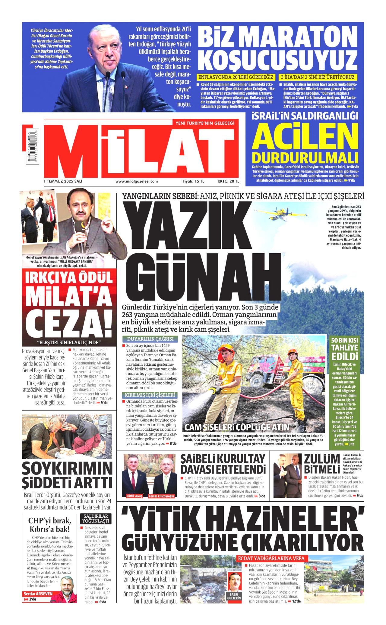 MİLAT Gazete Manşeti