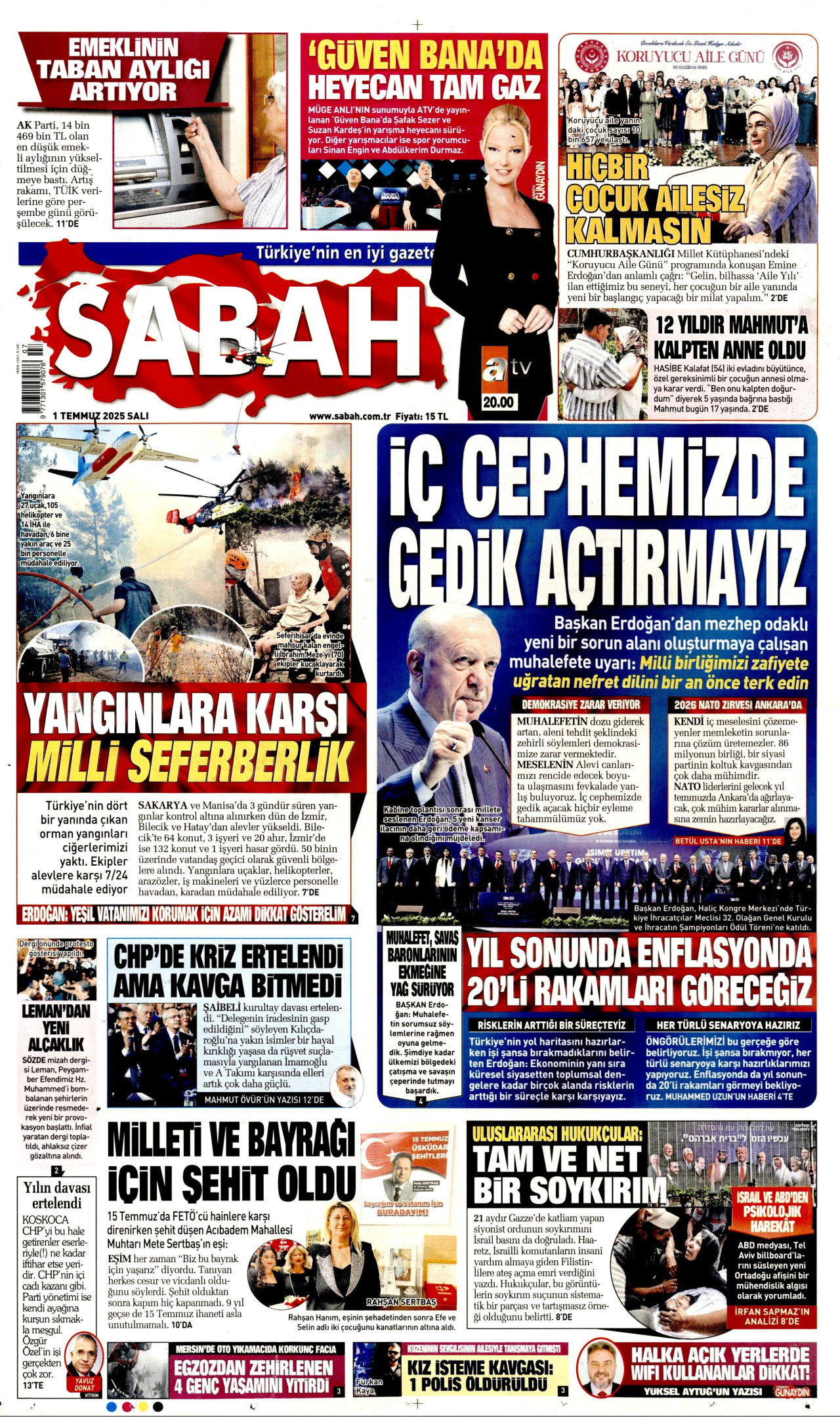 SABAH Gazete Manşeti