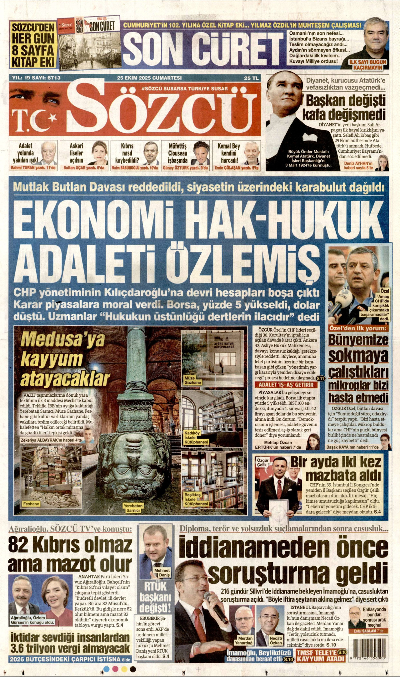 SÖZCÜ Gazete Manşeti