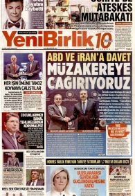 Yeni Birlik Gazete Manşeti