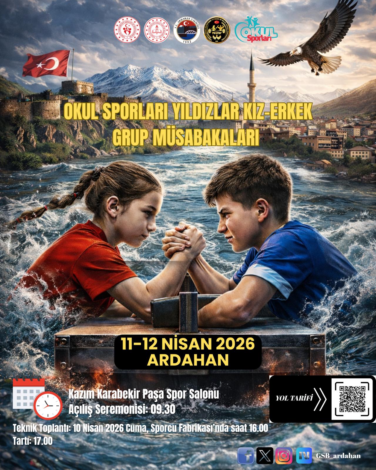 Ardahan’da bilek güreşi heyecanı başlıyor