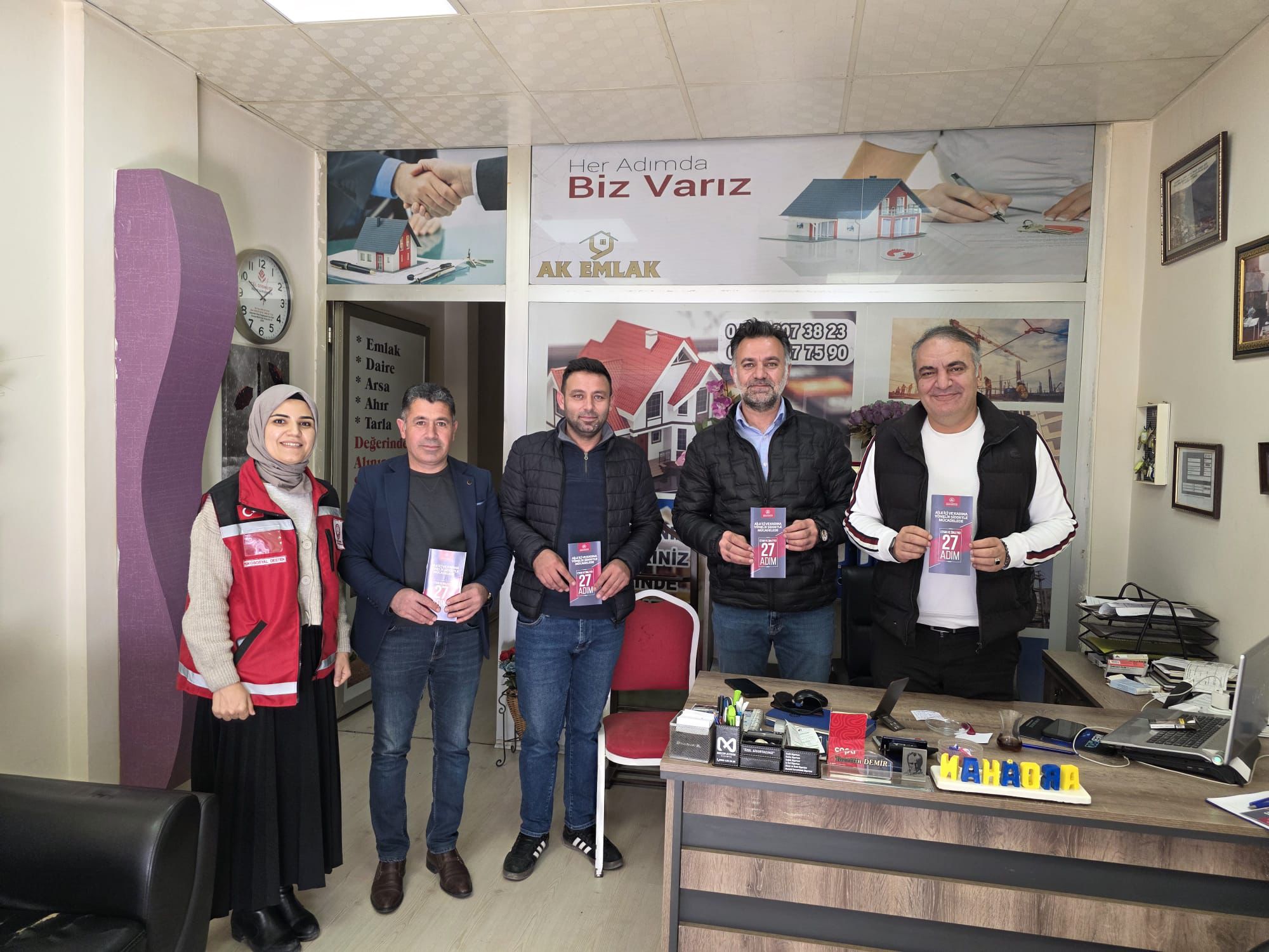 Şiddete karşı farkındalık için sahadalar