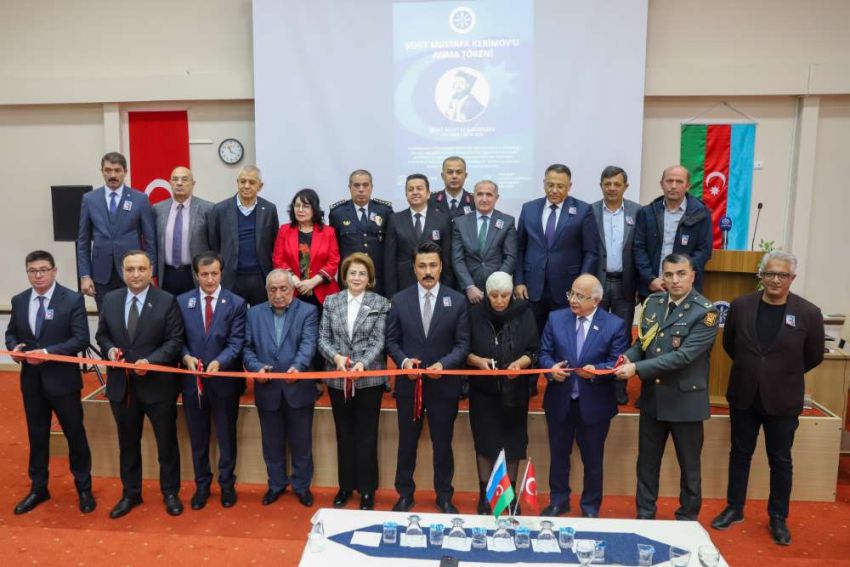 İki devlet bir millet: Azerbaycanlı şehit Kerimov’un adı ARÜ’de salona verildi