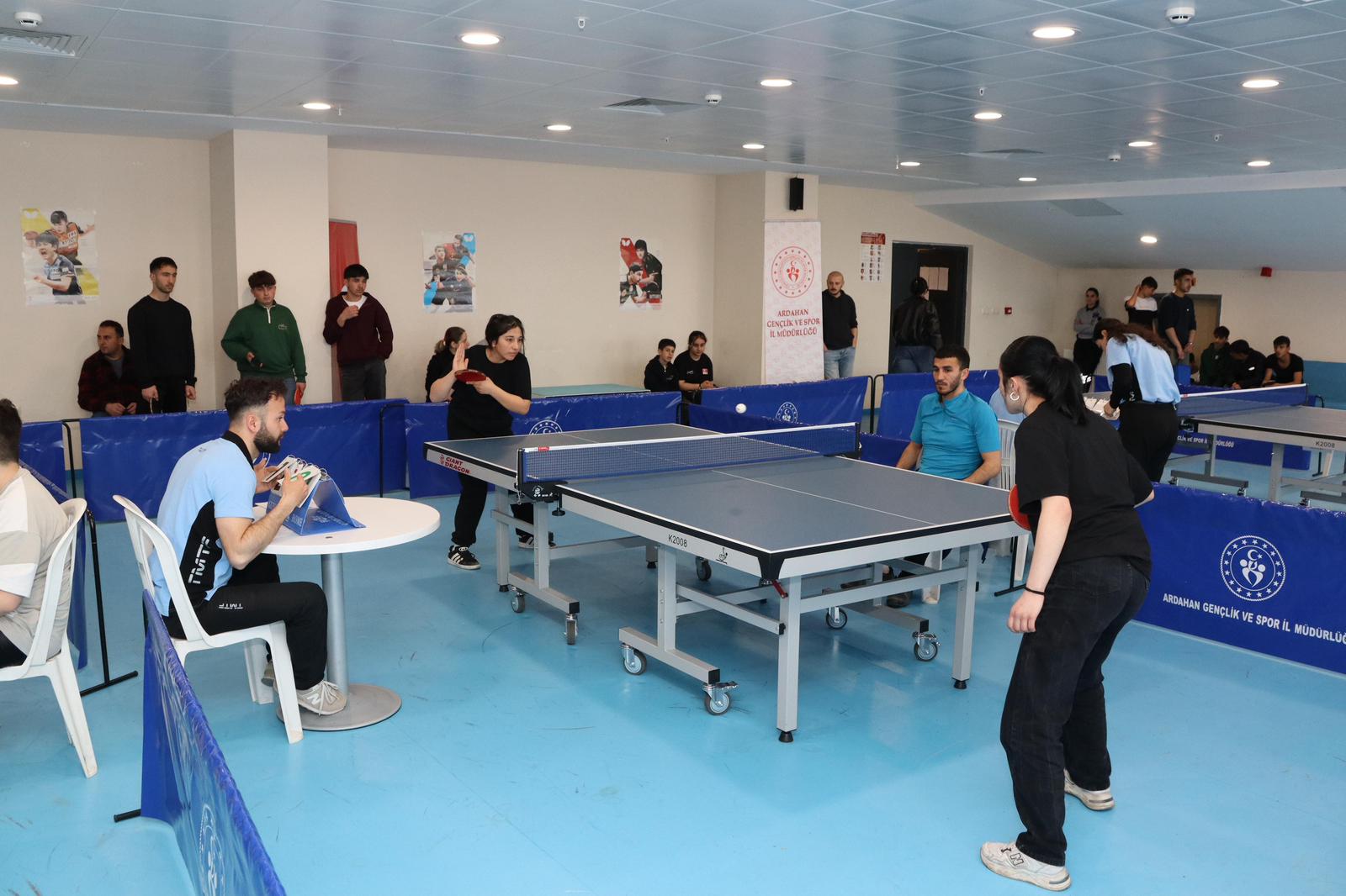 Ardahan’da Masa Tenisi coşkusu